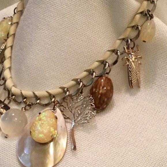 Precious silver chain choker with 12 Charms - Picture 5 of 6